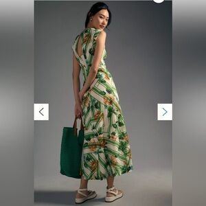 NWOT Maeve / Anthropologie Cap Sleeve Floral Dress Size 6